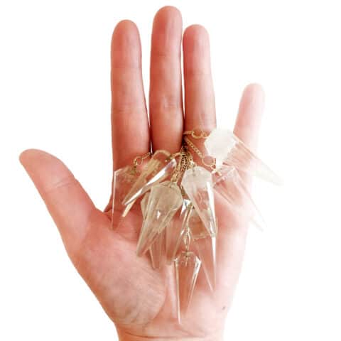 Crystal Quartz Faceted Pendulum. Crystal pendulum. Divination pendulum. Protection pendulum. Magic pendulum. Pendulum crystal (6)